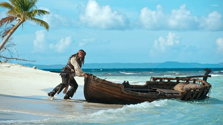 Captain Jack Sparrow - The Pirates of the Caribbean [3] - Movie, Caribbean Boat HD wallpaper