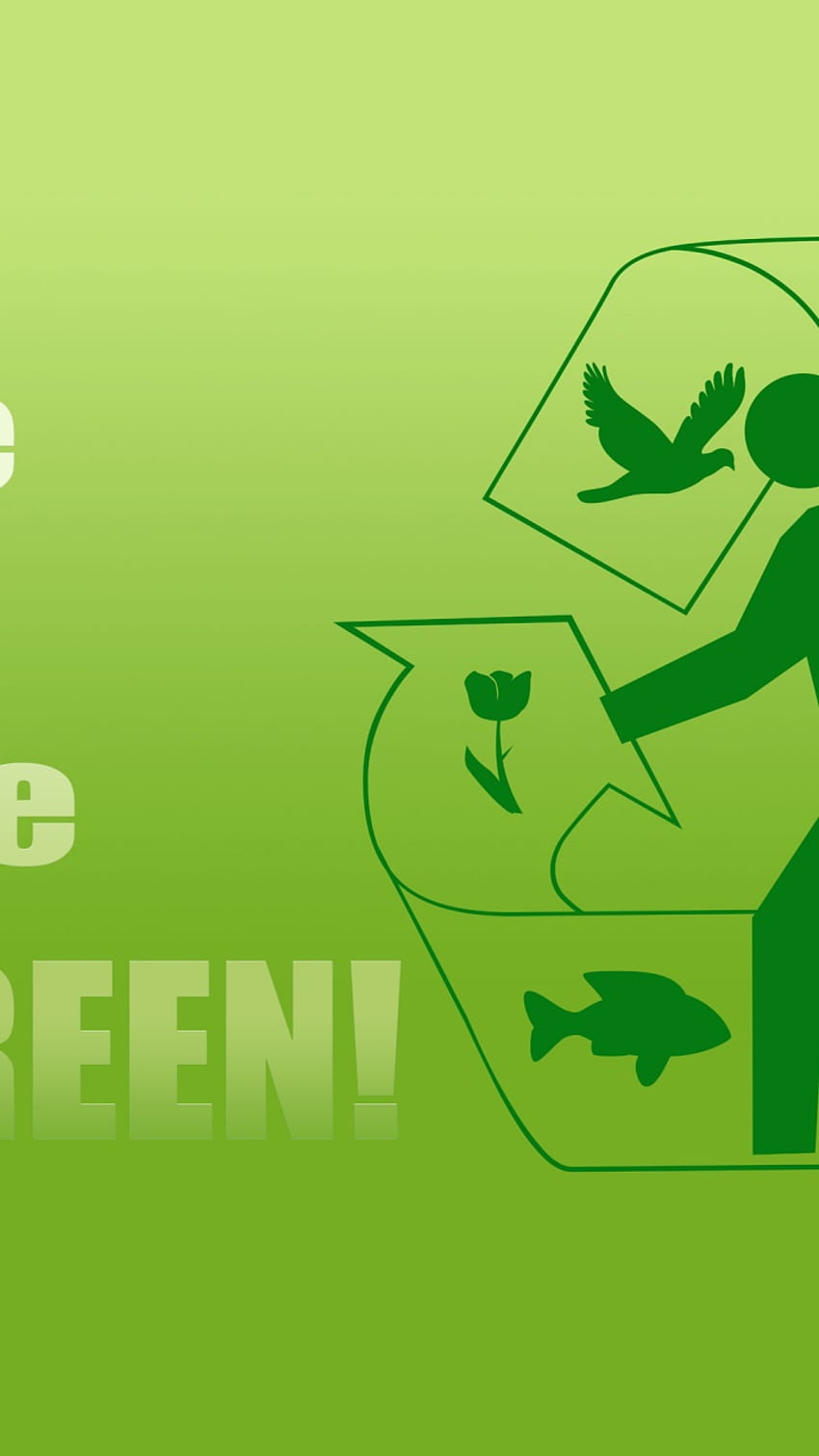 Save the future - GO GREEN! Galaxy s3 HD phone wallpaper