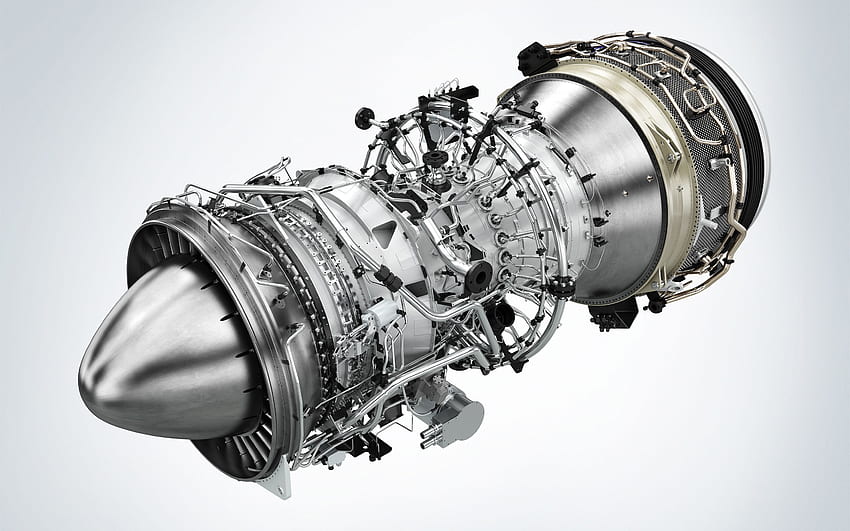 Turbine à gaz aérodérivée, structure, conception de turbine à gaz, SGT A45, turbine à gaz aérodérivée, Siemens, moteur d'avion pour avec résolution . Haute qualité Fond d'écran HD