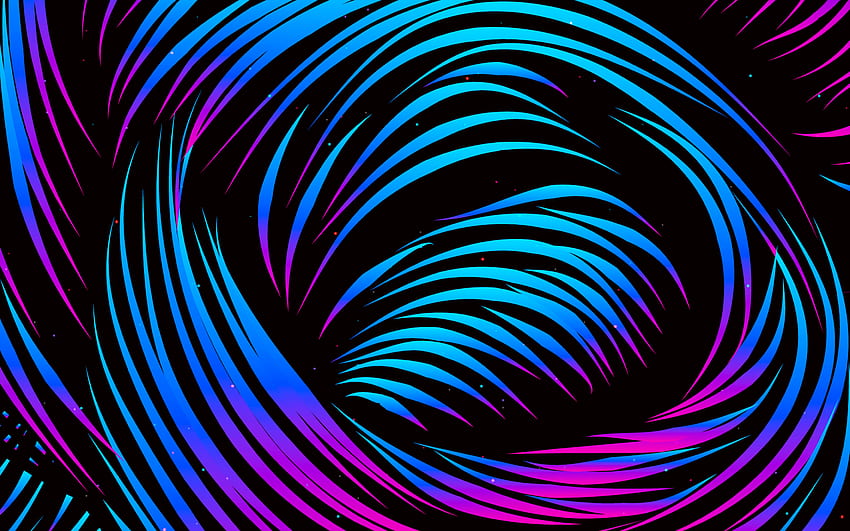 abstract floral vortex, creative, abstract backgrounds, artwork, floral patterns, abstract floral art, abstract waves HD wallpaper