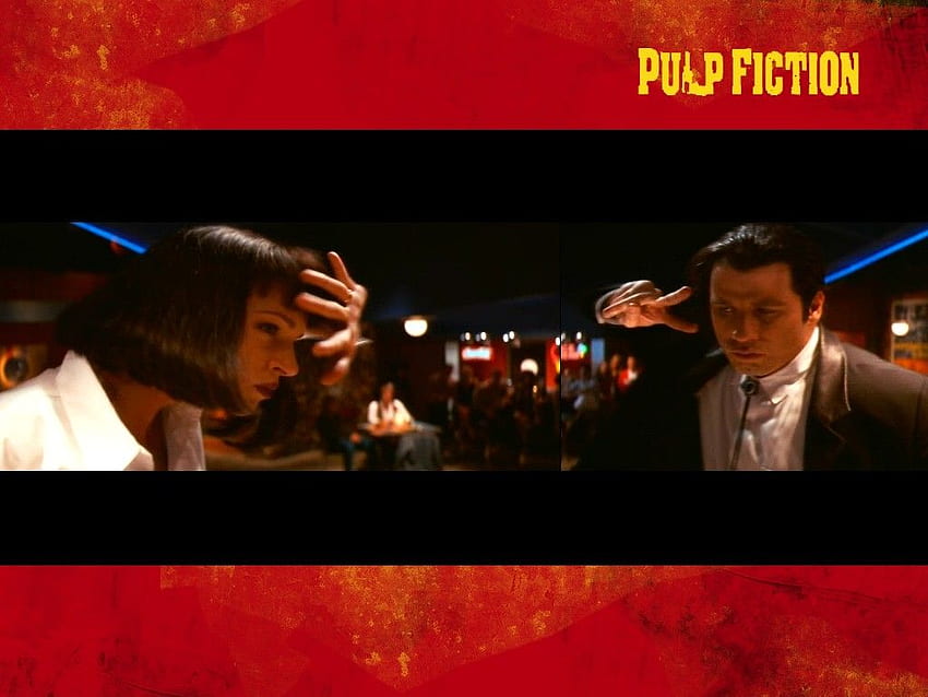 Filmy: Pulp Fiction — scena konkursu tanecznego. Pulp fiction, konkurs tańca, beletrystyka Tapeta HD