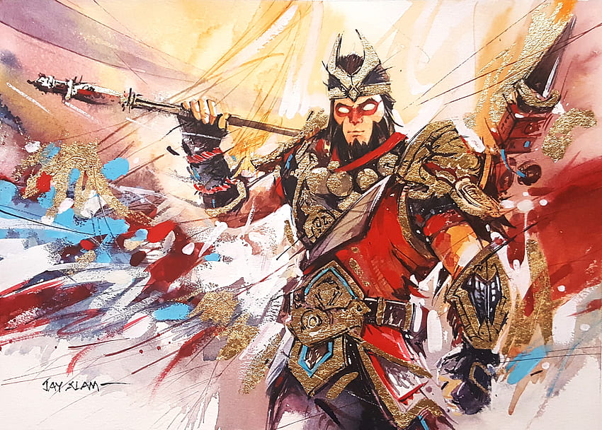 Fortnite Wukong Watercolour Painting and Stock HD wallpaper