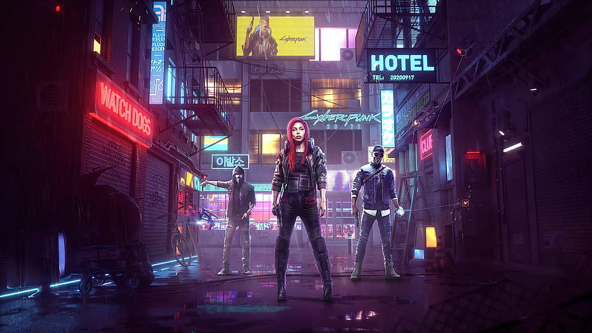 Cyberpunk 2077 Game Poster Laptop Full , Games , , and Background, Cyberpunk Laptop HD тапет