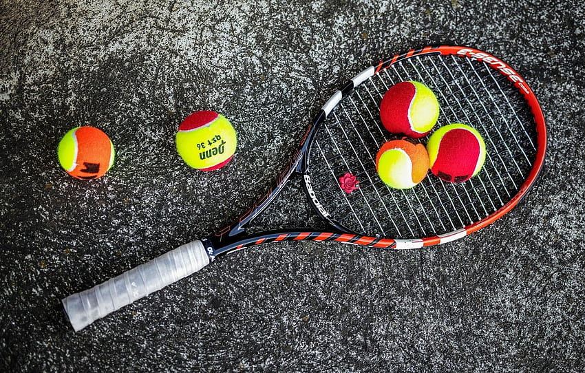 Background, balls, racket, tennis for , section спорт HD wallpaper | Pxfuel