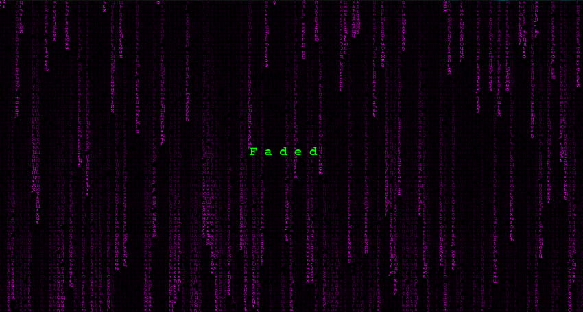 GitHub Ajmeese7 Matrix: silnik z efektem padającego deszczu na matrycy, fioletowa matryca Tapeta HD