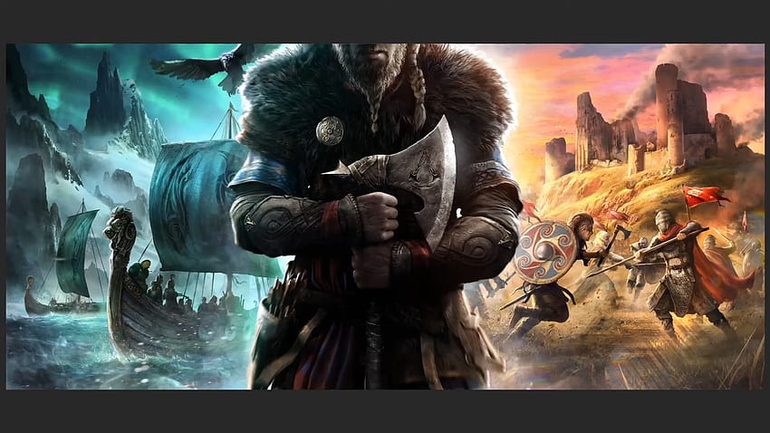 Ubisoft announces Assassin's Creed Valhalla with live digital painting. GameCrate HD wallpaper