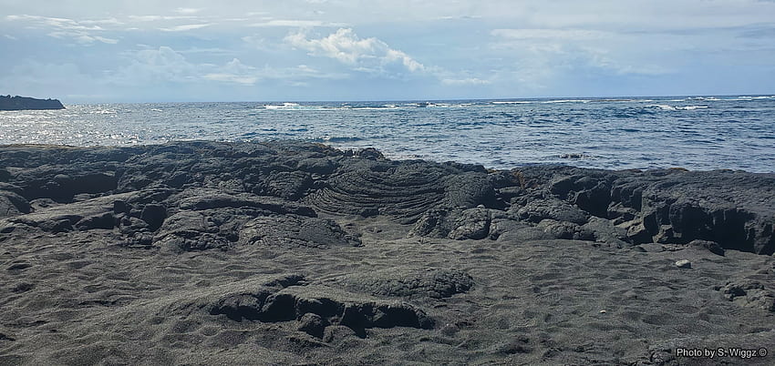 Punaluu Black Sand Beach, Hawaii, Hawaii, Sand, Ocean, Black, Beach, Island, Sky, Lava HD wallpaper