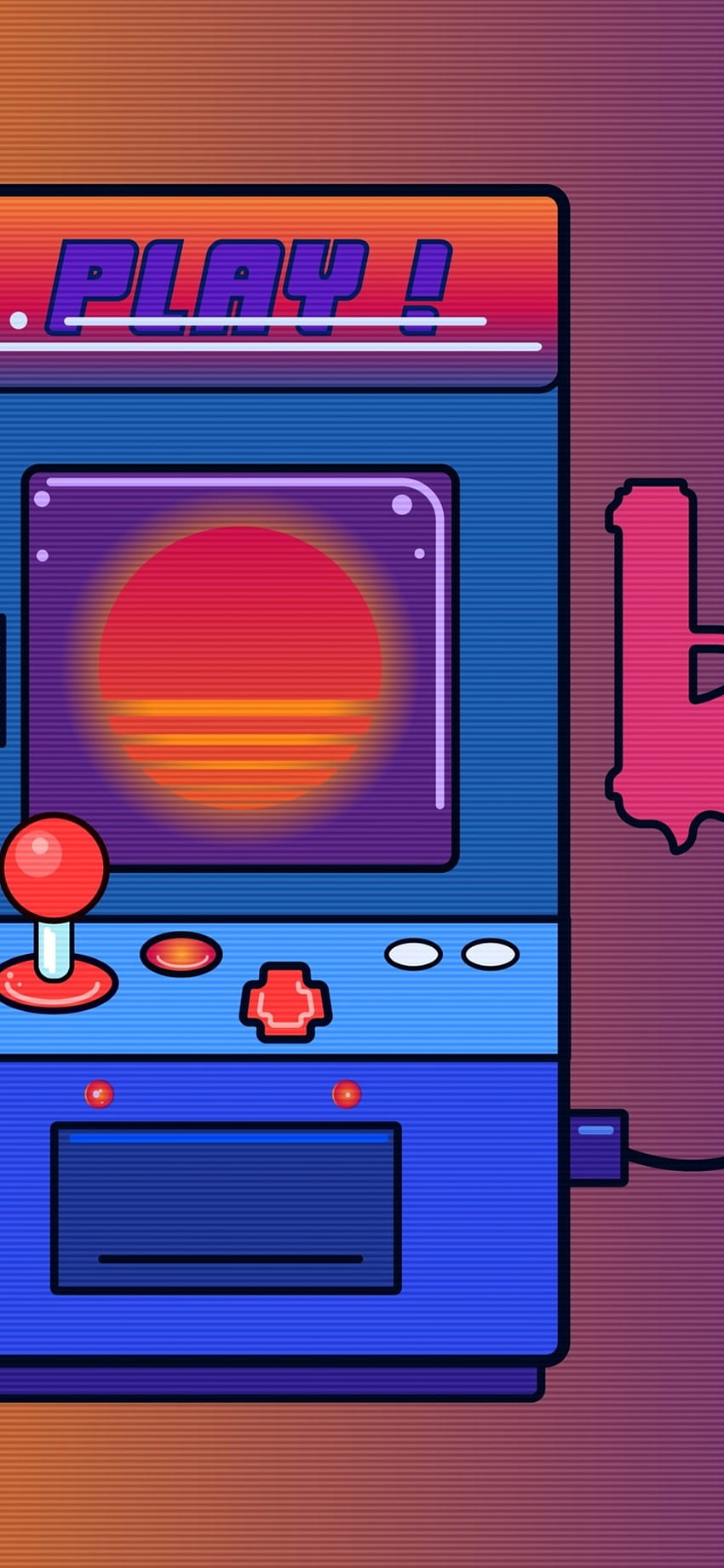Arcade Games Retro Wave iPhone XS, iPhone 10, iPhone X , , Background, and HD phone wallpaper