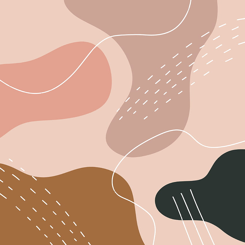 Теракота Модерна дигитална живопис Арт печат Абстрактен скандинавски стил Цветен плакат Дези. Абстрактен графичен дизайн, абстрактна естетика, абстрактен iphone HD тапет за телефон