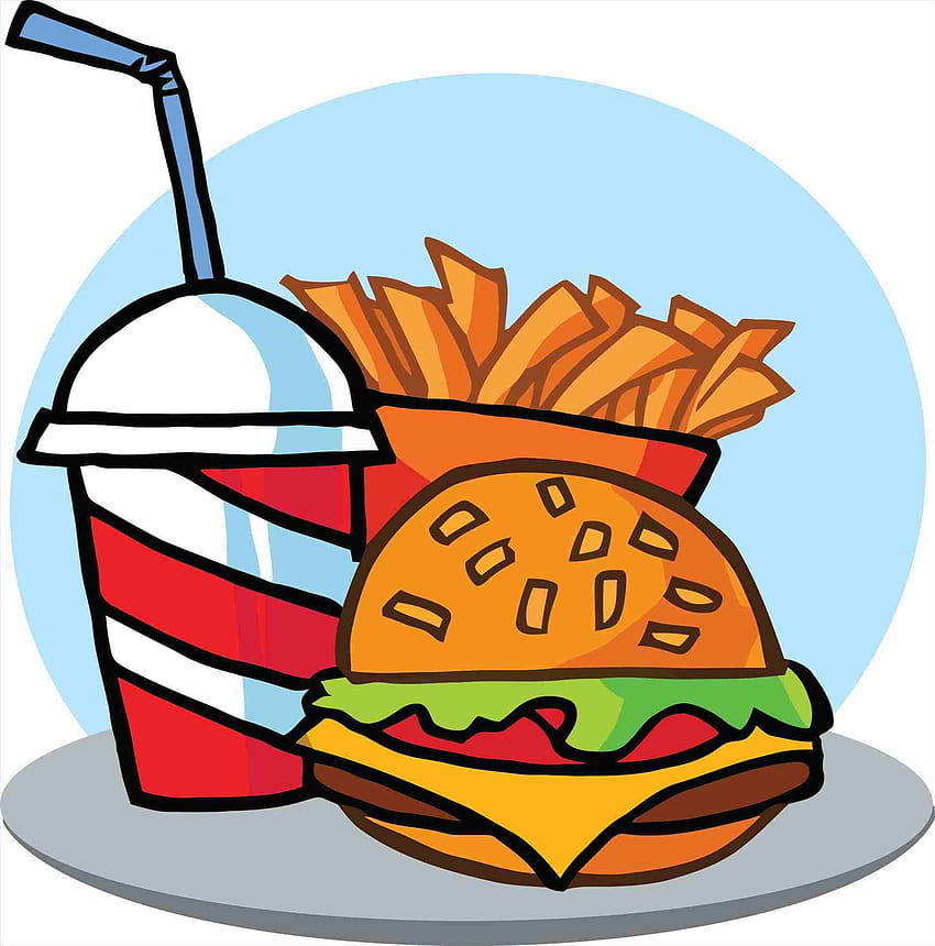 Cartoon-Lebensmittel animiertes Essen HD-Handy-Hintergrundbild