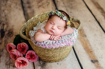 HD wallpaper: baby's green knitted beanie cap, children, hat, sleep,  sleeping | Wallpaper Flare