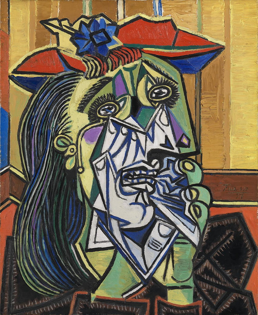 Donna che piange', Pablo Picasso, 1937, Pablo Picasso Artistico Sfondo del telefono HD