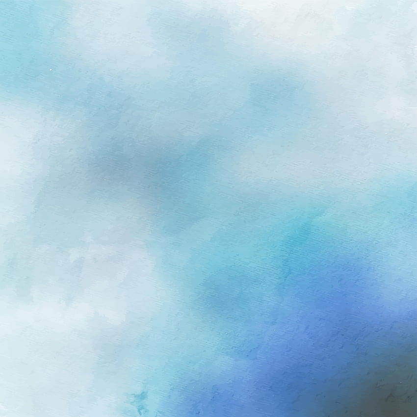 青い水彩画の背景、水色の水彩画 HD電話の壁紙