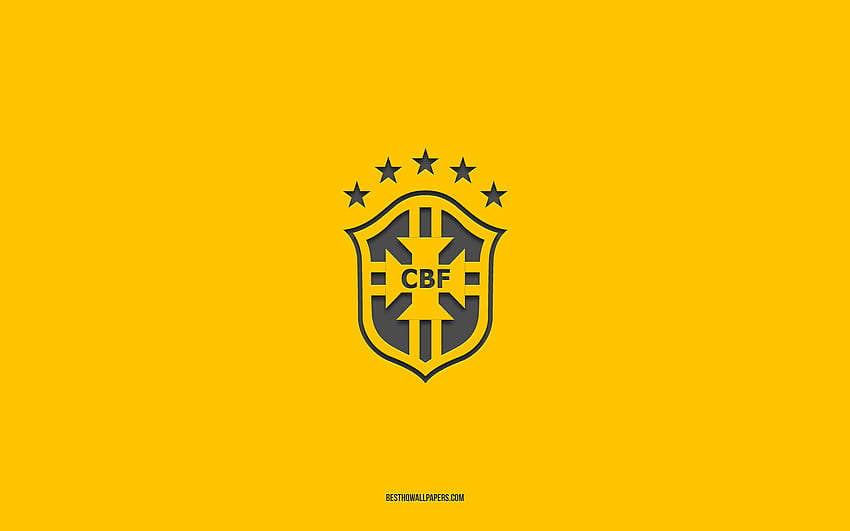 Brésil Football, football, cbf, logo, brésil, emblème, crête, football Fond d'écran HD