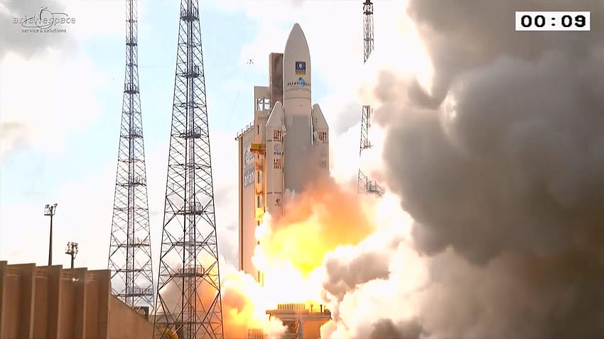 See Ariane 5 Rocket Blast Off HD wallpaper