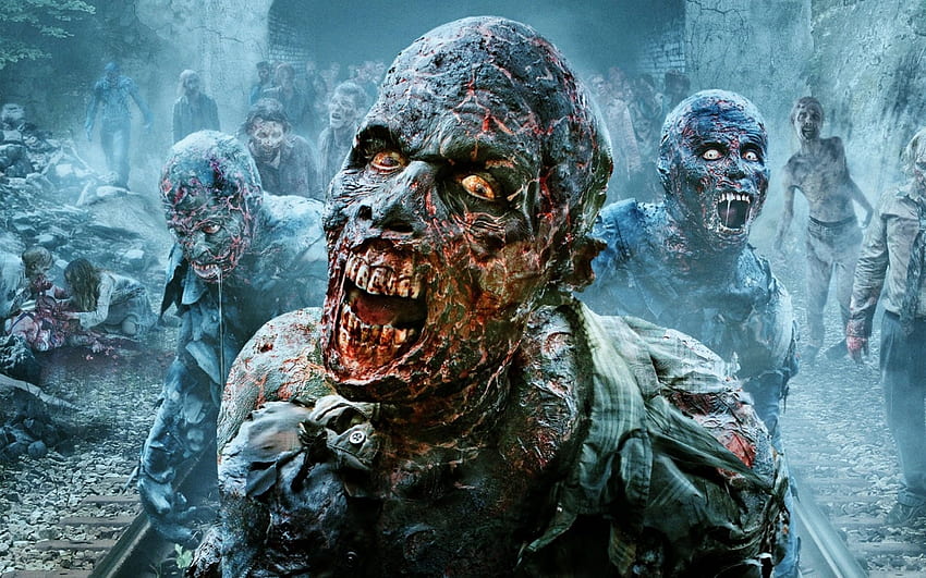 the walking dead, zombie, scary, dead, walking HD wallpaper