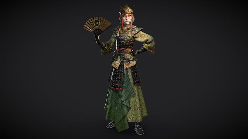 Kyoshi warrior Suki (ATLA fanart) - 3D модел от Lukas Walzer [6900d92], Suki Avatar HD тапет