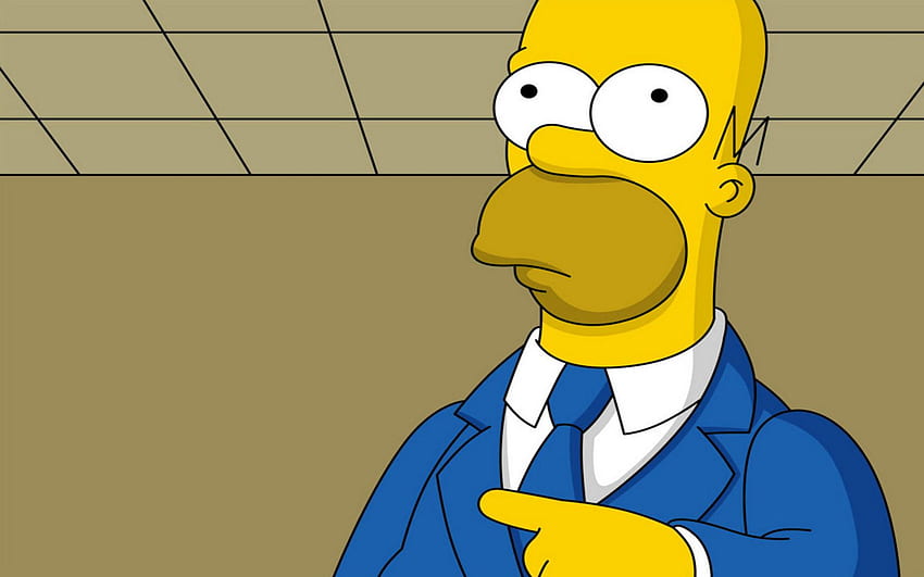 - Señalar con el dedo de Homer Simpson, señalar fondo de pantalla