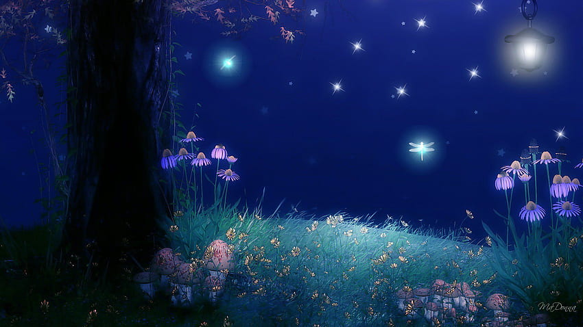 Fireflies on, Firefly Anime HD wallpaper