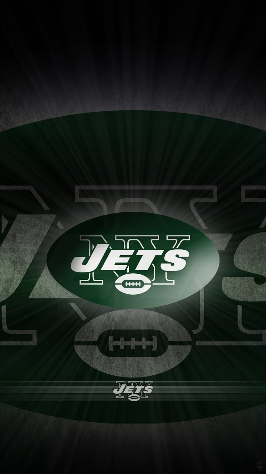 de los Jets de Nueva York, logotipo de los Jets de Nueva York fondo de pantalla del teléfono