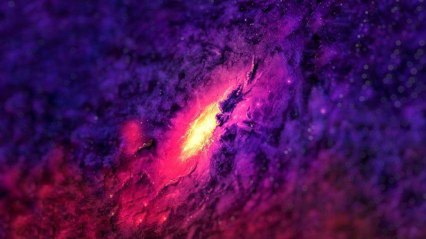 Galaxy, origin, cosmos, colorful, art HD wallpaper