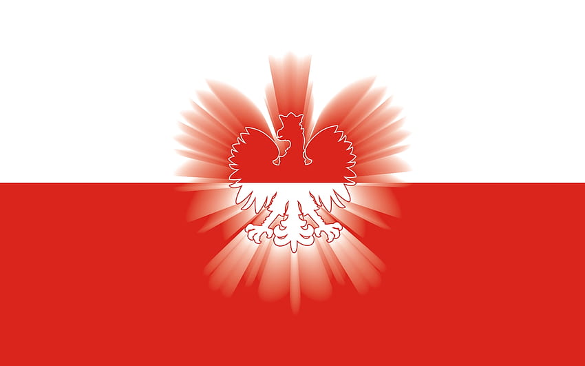 Flag and Coat of Arms, coat of arms, flag, Poland, red, white HD wallpaper