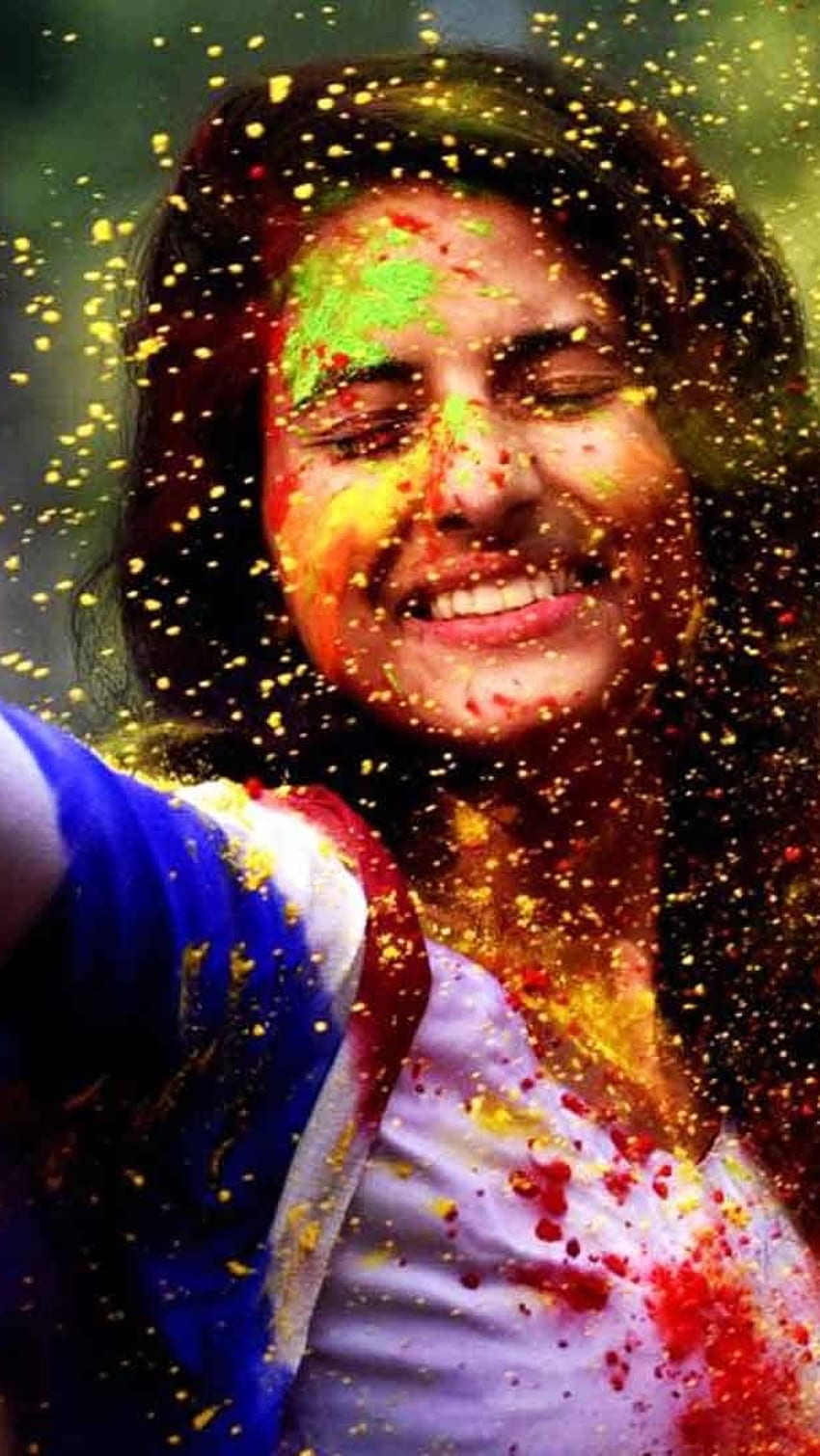 Happy Holi, Celebrate Holi, celebrate, holi, cute girl HD phone wallpaper |  Pxfuel