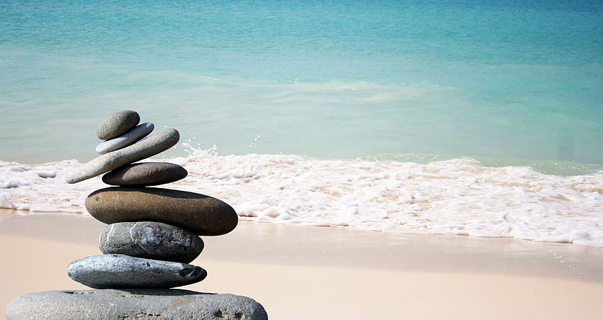 Zen Background, Background, Landscape, Nature, Stone, Zen, Nature, Beach Zen HD wallpaper