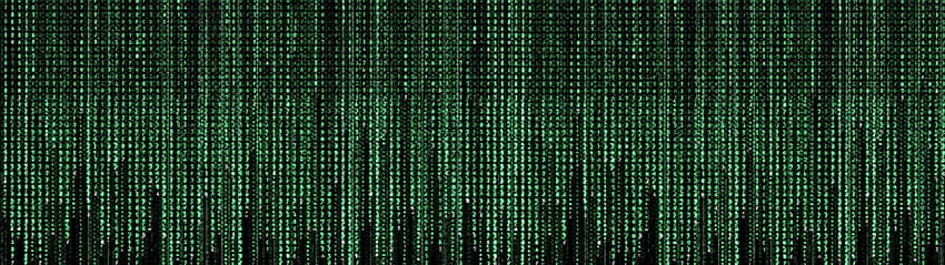 Il doppio monitor Matrix Code, il doppio schermo Matrix Sfondo HD