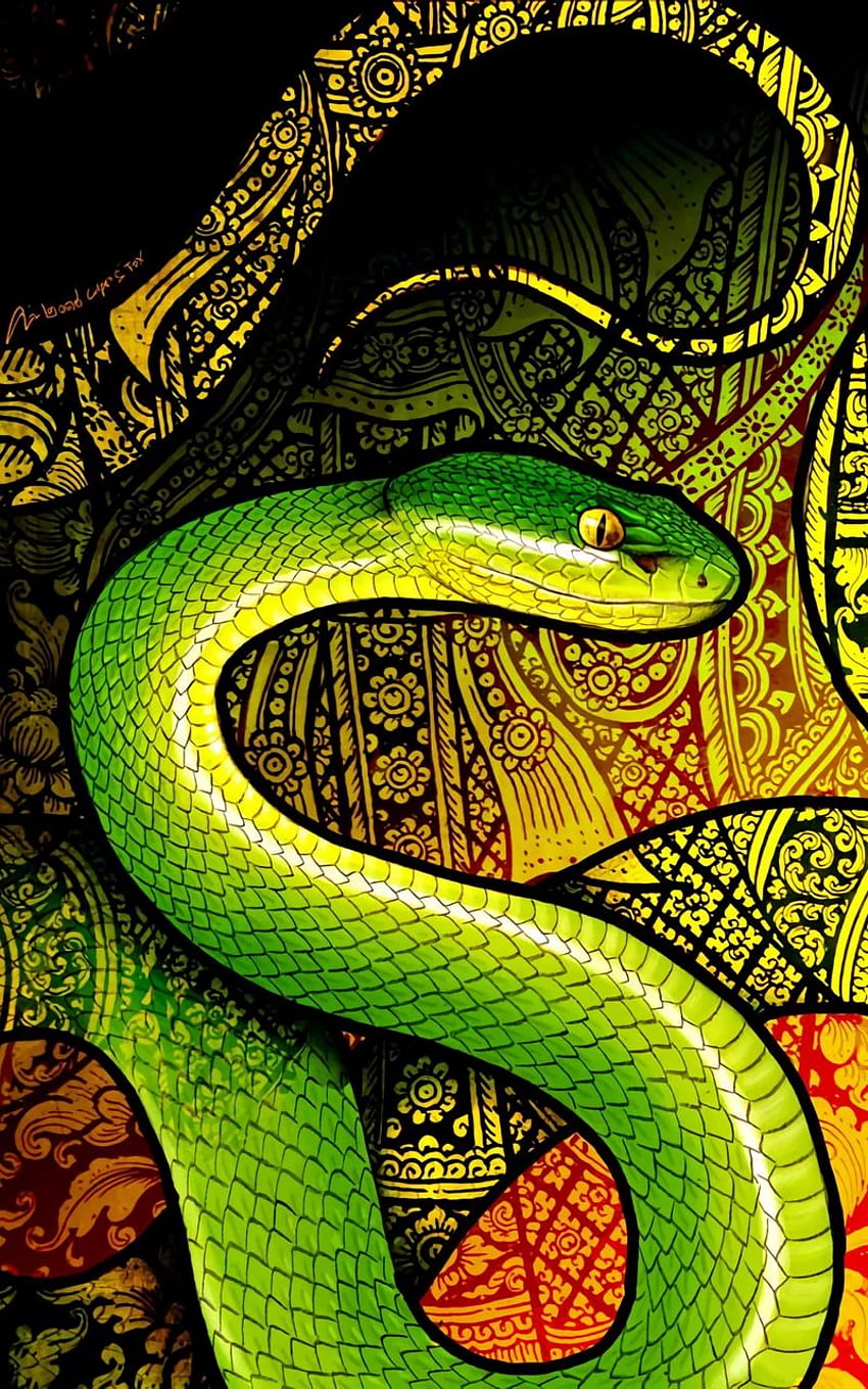 Snake, Reptile, Pattern, Art Samsung Galaxy Note Gt N7000, Meizu Mx2 Background, Snake Art HD phone wallpaper