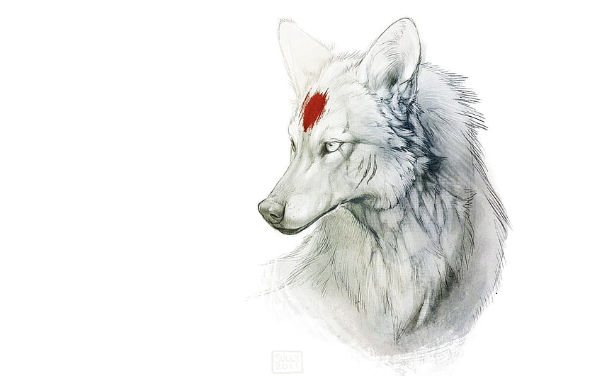 Wolf Art, Wolf Drawing HD wallpaper