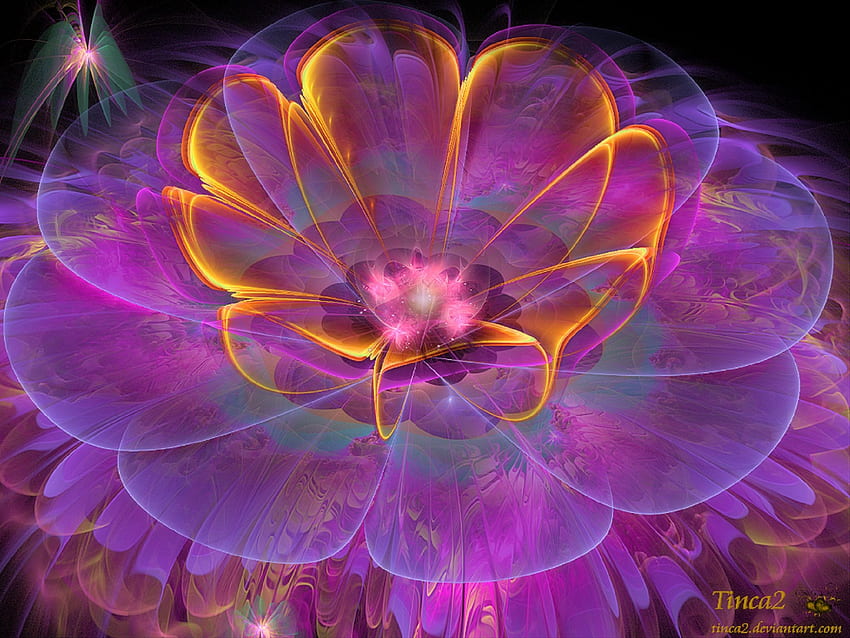 ~Flower of Dreams~, colorful, flower of dreams, sparkling, fractal art, colors, digital art, beautiful, seasons, spring, creative pre-made, love four seasons, fractal manipulations, abstract, flowers, blooms, lovely HD wallpaper