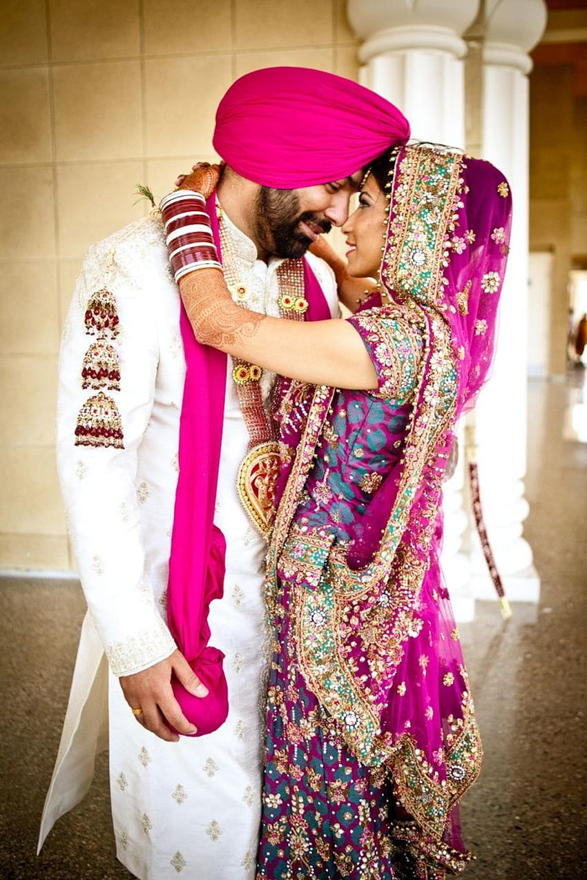 Beautiful brides. Wedding photography #lovelifetime #forever Follow  Pinterest : @reetk516 ThatAlluringKau… | Sikh bride, Indian wedding  outfits, Pink bridal lehenga
