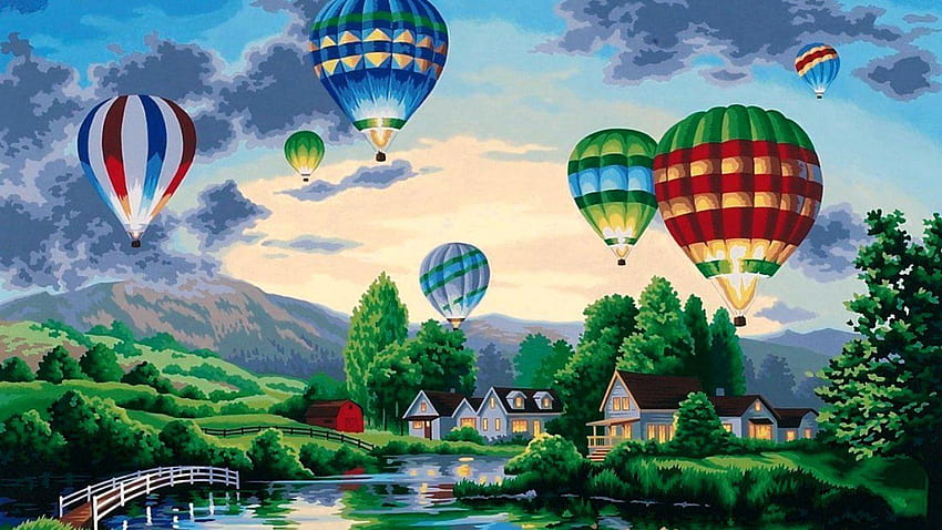 verhaal Tentakel Weggooien Hot Air Balloon And View - Air Balloons HD wallpaper | Pxfuel