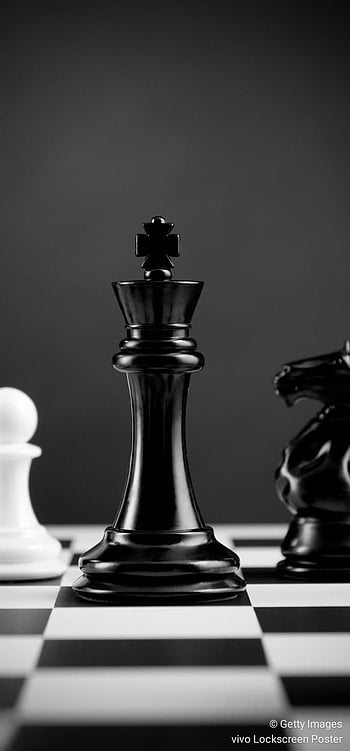 Black, white and red chess pieces wallpaper - 3D wallpapers - #53167