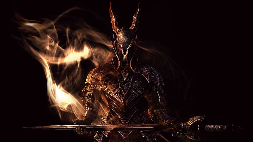 Preview dark souls, sword, armor, look, smoke HD wallpaper