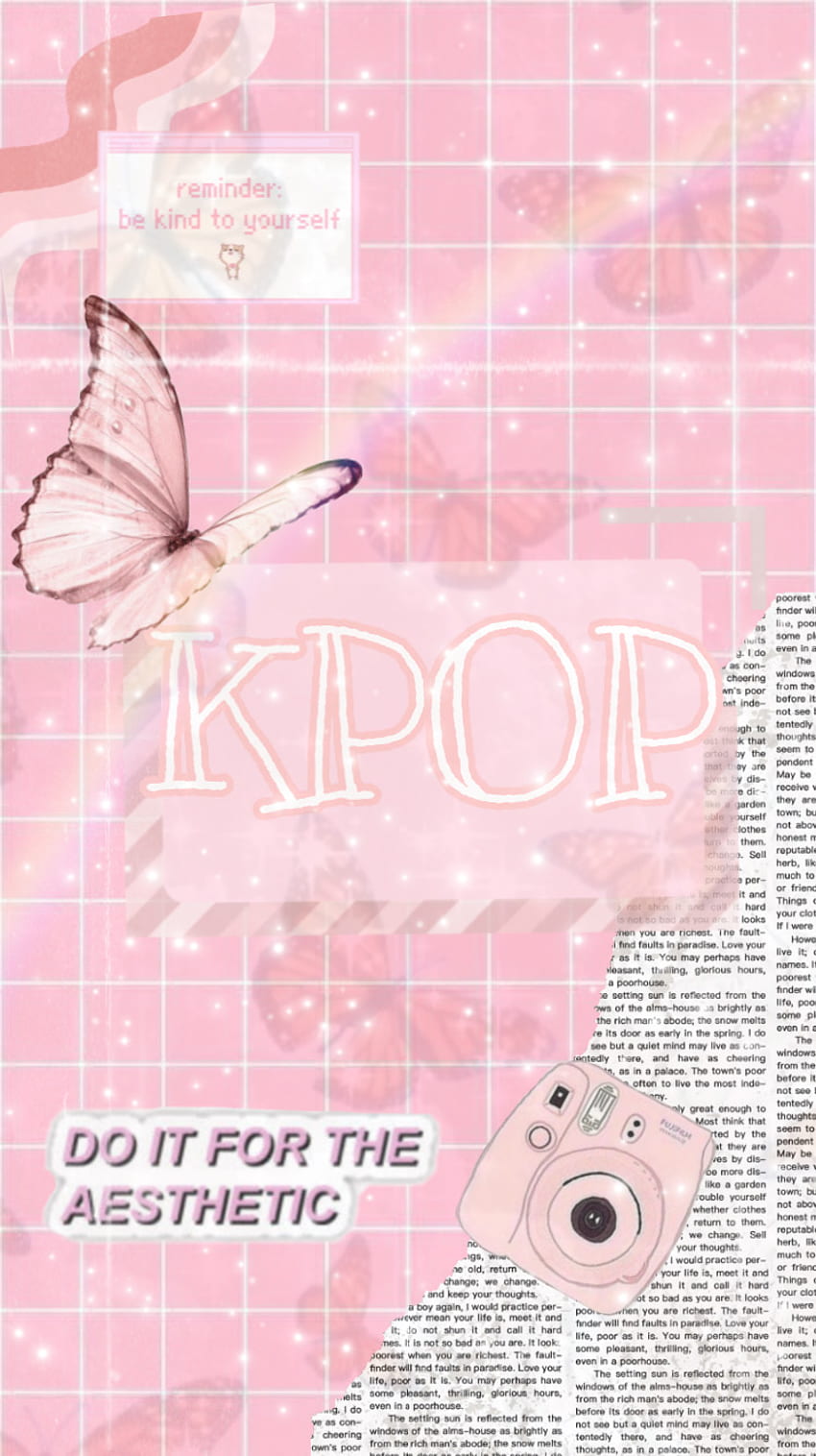 kpop Aesthetic สีชมพู kpop โดย K•P•O•P วอลล์เปเปอร์โทรศัพท์ HD
