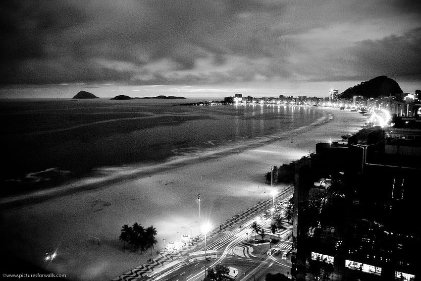 y Antecedentes. Black and White s y Río, Hong Kong, Nueva York, París y más, Black and White Beach fondo de pantalla