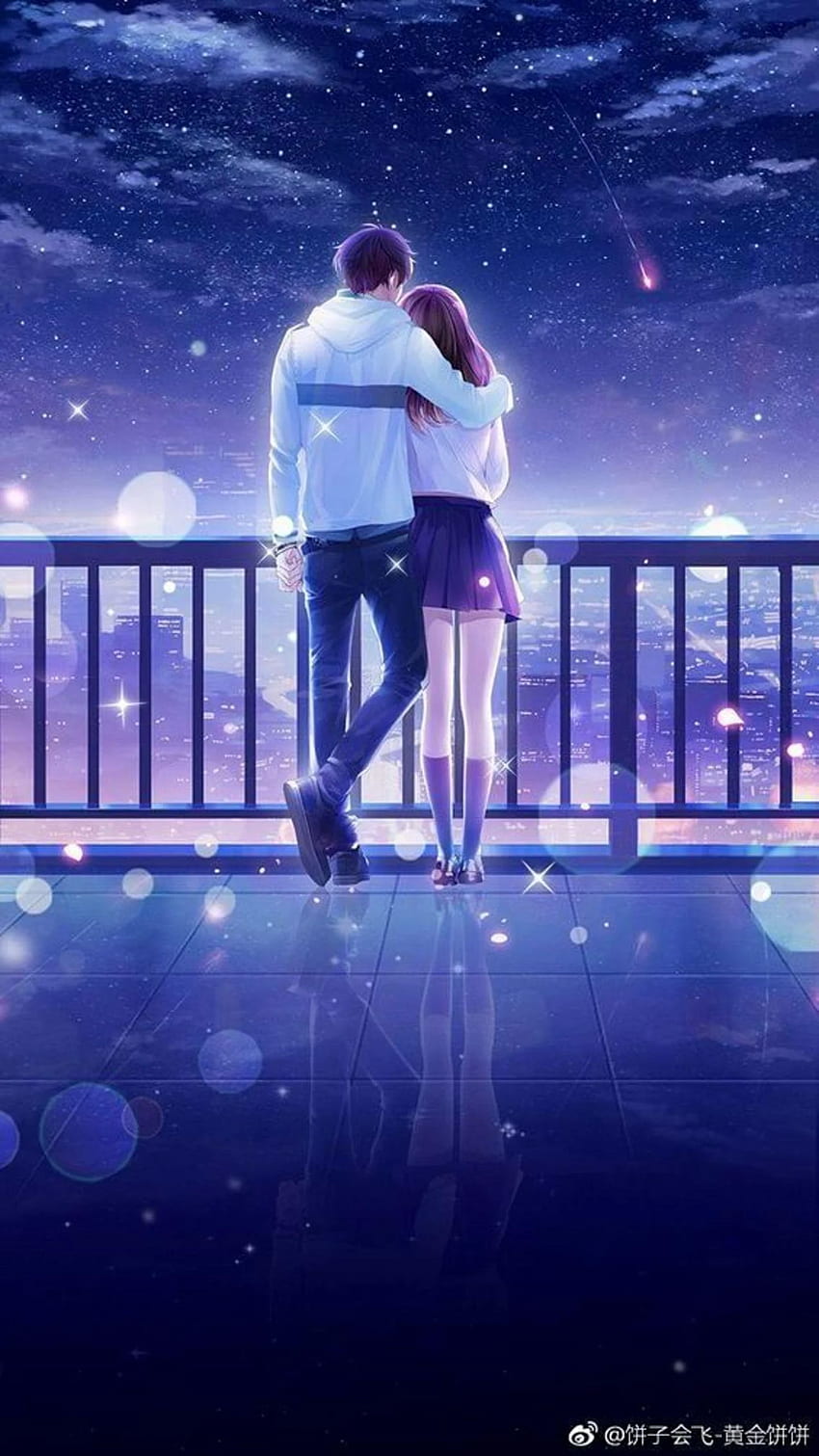 Pareja de amor de anime para Android fondo de pantalla del teléfono