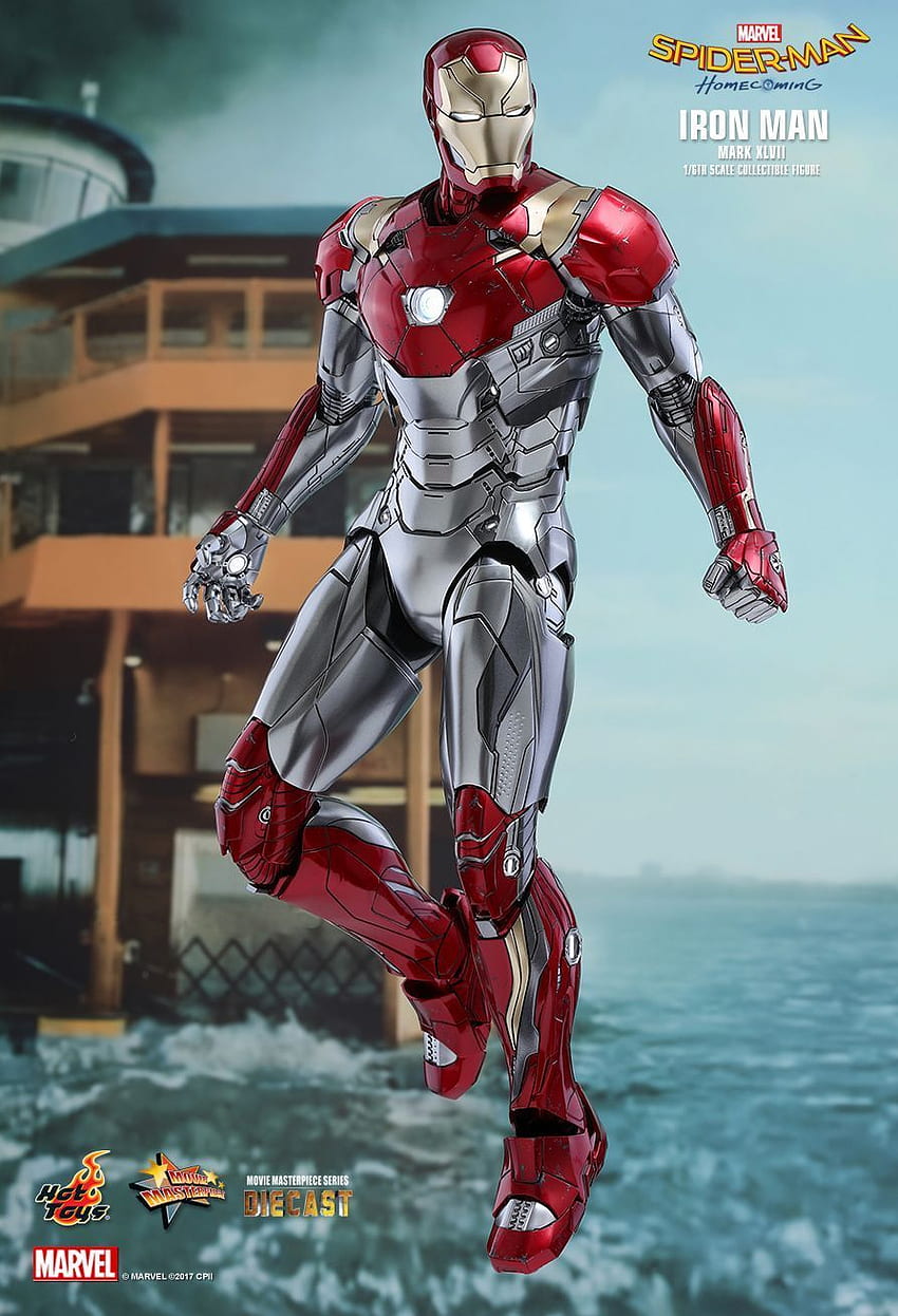 Hot Toys : Spider Man: Homecoming Iron Man Mark XLVII 1 6th Scale Collectible Figure. New Iron Man, Iron Man Armor, Iron Man Suit, Iron Man MK 47 HD phone wallpaper