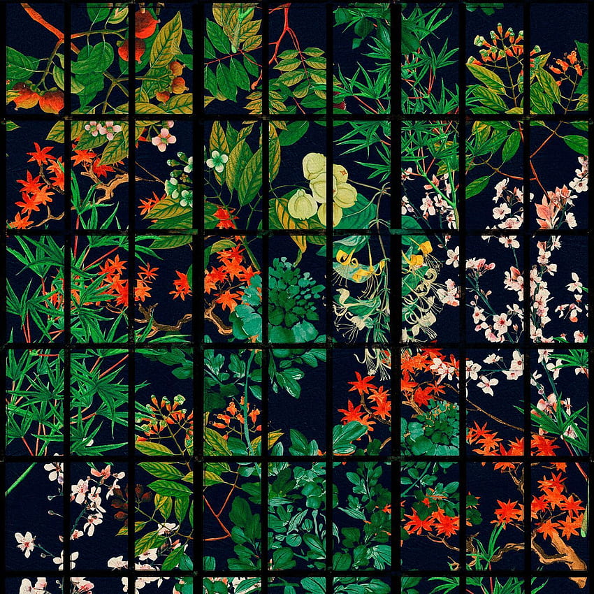 Japanese Garden – April & The Bear, Japanese Pop Art HD phone wallpaper