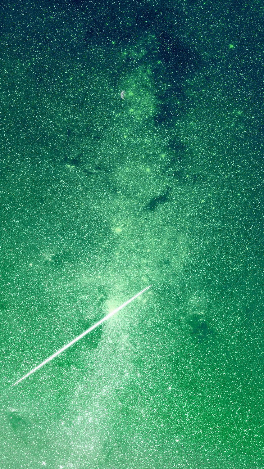 Star Night Space Green Galaxy Flare Natura Android Sfondo del telefono HD
