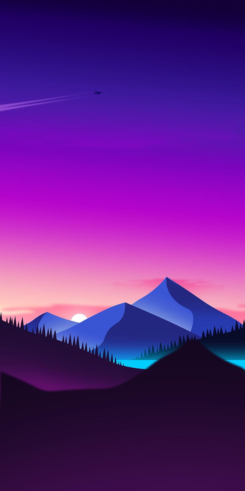 Sunset IPhone X. Colorful , Minimalist HD phone wallpaper | Pxfuel