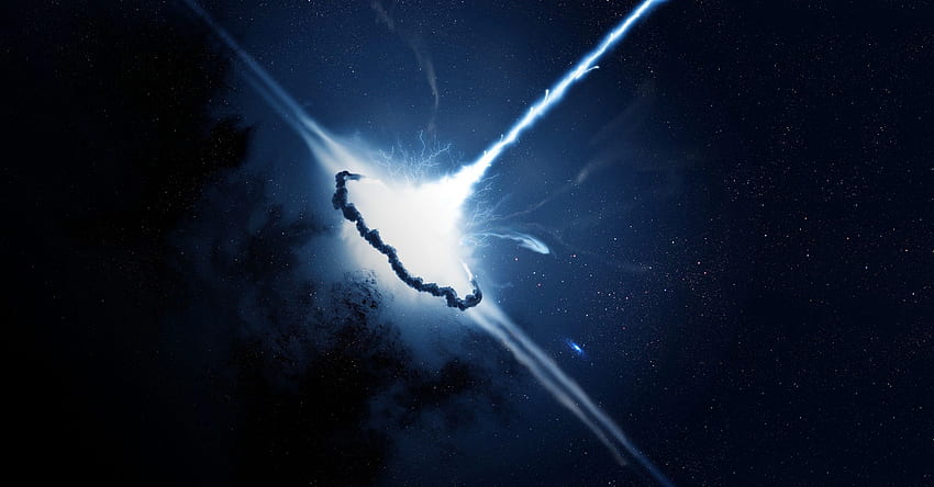 Per > Quasar . Creazione dell'Energia del Regno, Quasar Blu Sfondo HD