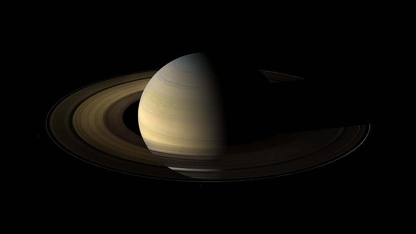 Space, saturn, round ring, darkness U, Saturne HD wallpaper