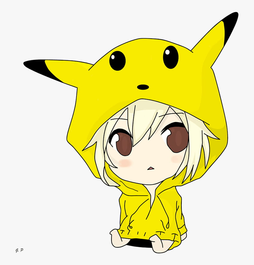 Thunderbolt Drawing Pikachu Pokemon - Cute Anime Boy Pikachu, Clipart Transparan, Pikachu Cute Chibi wallpaper ponsel HD