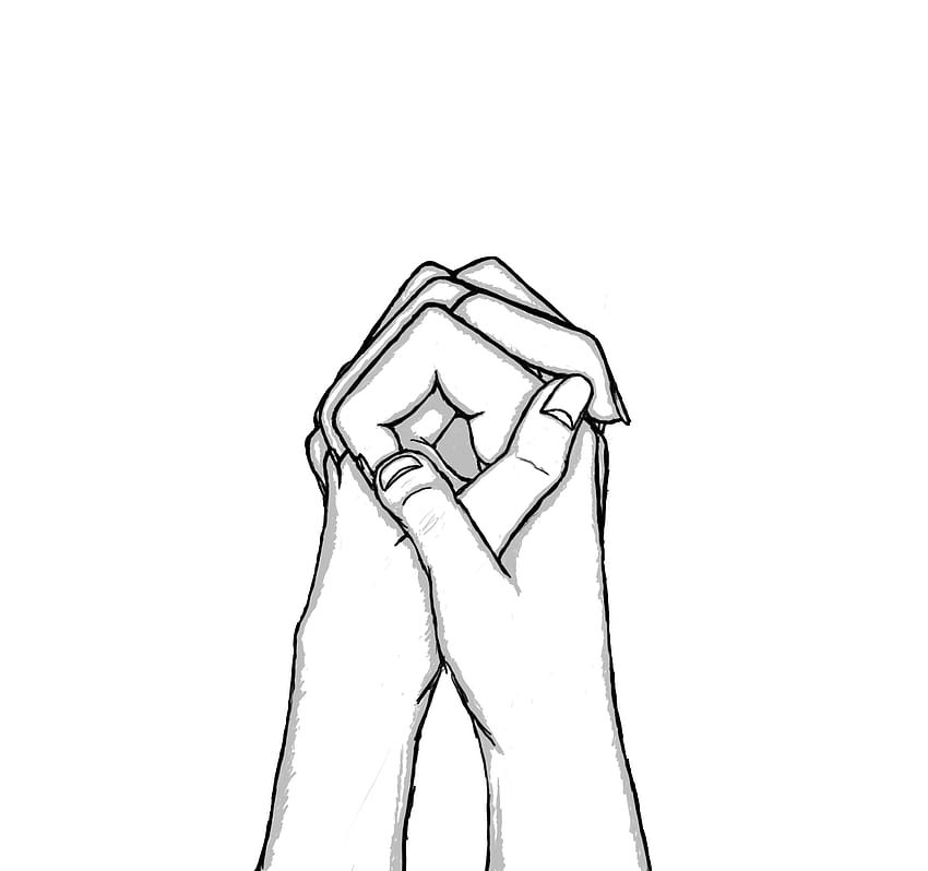 Drawings Of People Holding Hands HD wallpaper