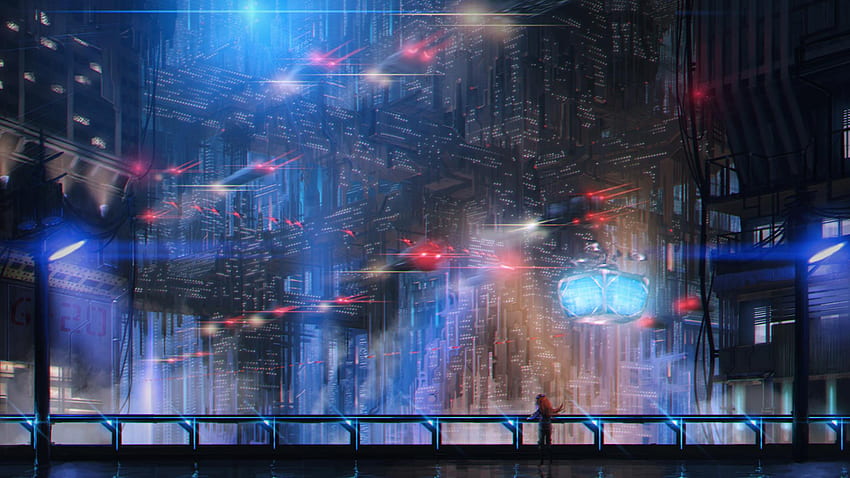 Cyberpunk Cyberpunk Sci Fi, Cyberpunk Pixel Art papel de parede HD