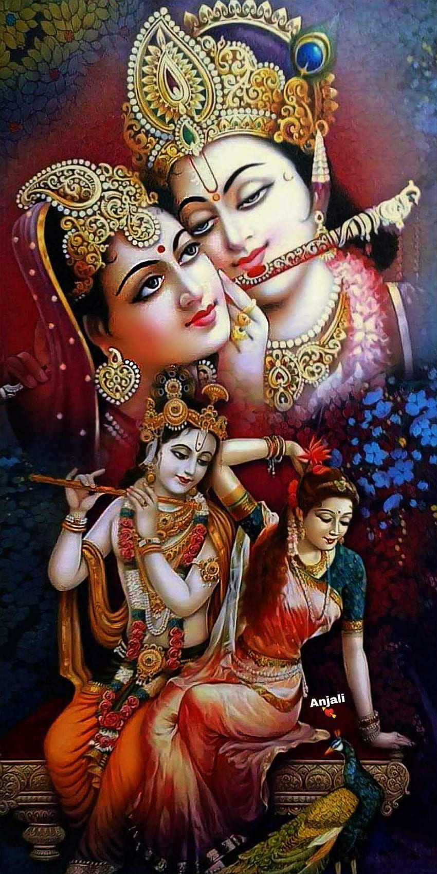 Tuhan memberkati. Krishna, seni Radha krishna, Radha krishna wallpaper ponsel HD
