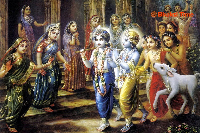 Krishna Bal Leela - Lukisan Bal Krishna yang Indah - - teahub.io, Krishna Leela Wallpaper HD